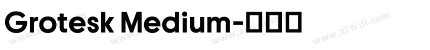 Grotesk Medium字体转换